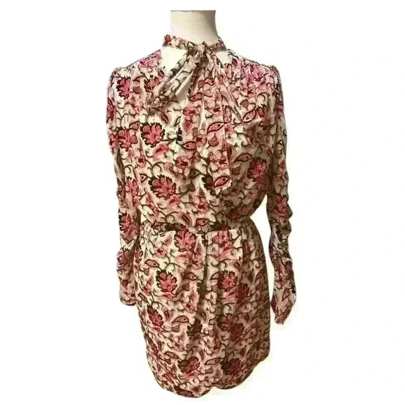 ML Monique Lhuillier Printed Velvet Cocktail Dress Size 4 NWT - Picture 5 of 16